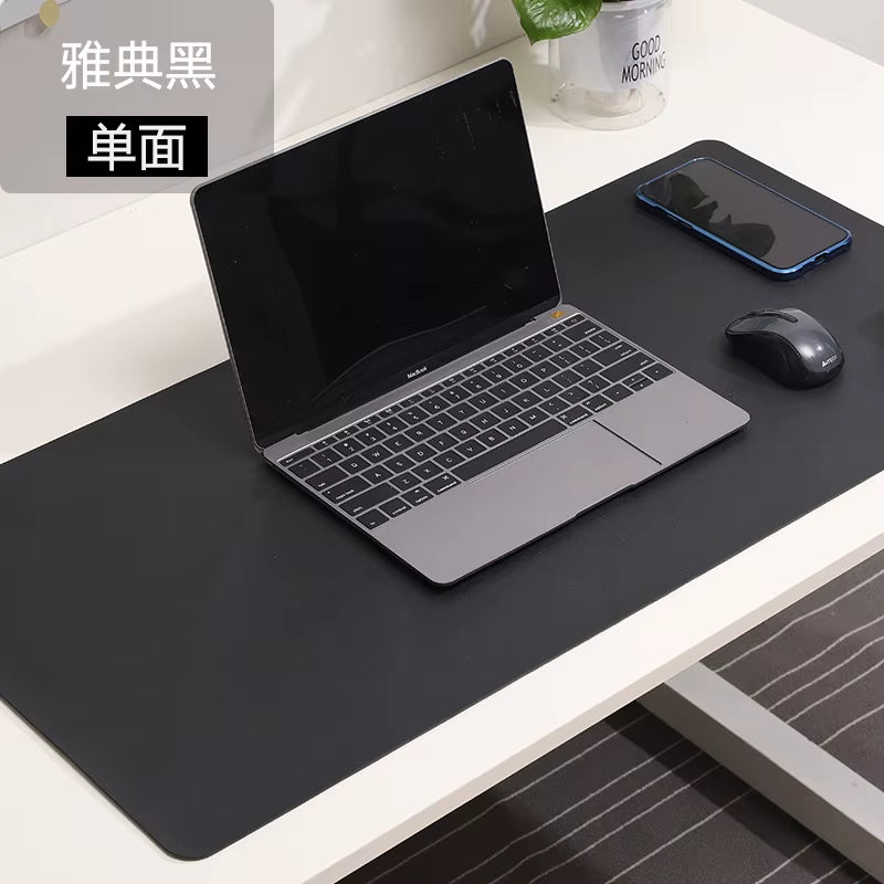White Mousepad Portable Mouse Pad Large Gaming Waterproof Non-Slip PU Suede Desk Mat Computer Keyboard Desk Pad Mats