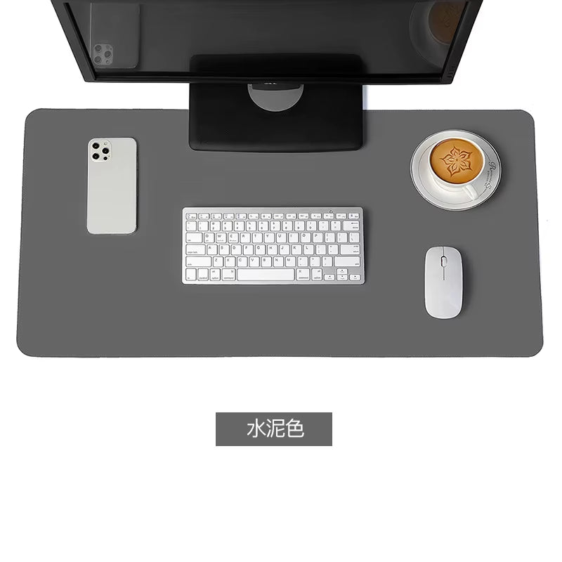 White Mousepad Portable Mouse Pad Large Gaming Waterproof Non-Slip PU Suede Desk Mat Computer Keyboard Desk Pad Mats