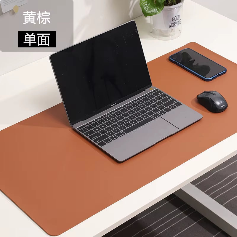 White Mousepad Portable Mouse Pad Large Gaming Waterproof Non-Slip PU Suede Desk Mat Computer Keyboard Desk Pad Mats